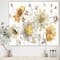 Designart - Fields of Gold Watercolor Flower VII - Traditional Canvas Art